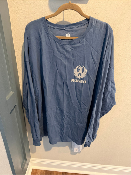 Ruger Other - Ruger Long Sleeve Graphic Tee Blue Red Size 3XL